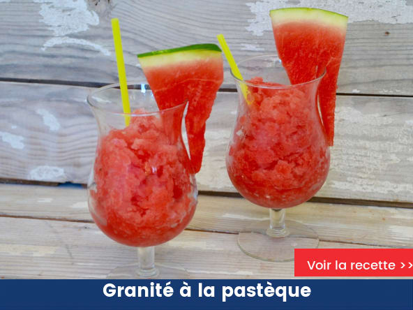Granité à la pastèque